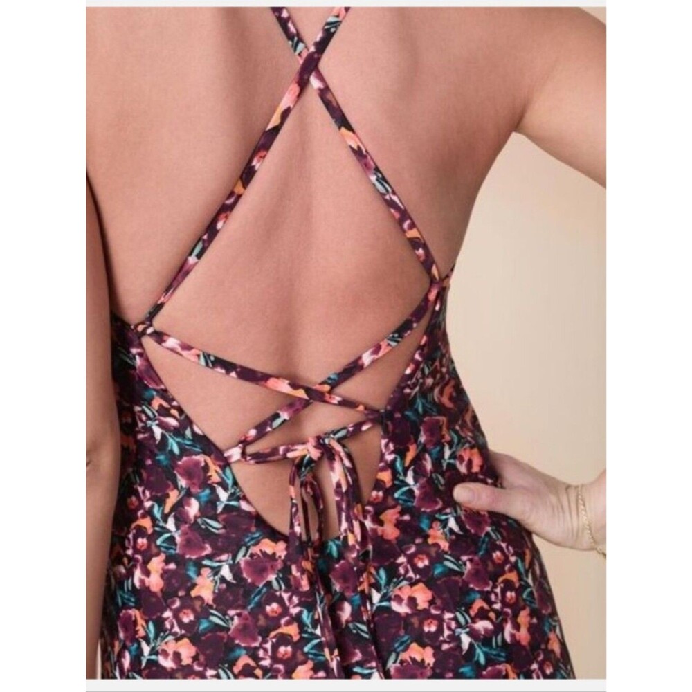 Andie X Lands’ End Tugless Fiji Swim Dress Multi Floral XXXL - Picture 2 of 8
